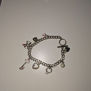 AUTHENTIC Betsy Johnson Elegant Gold Charm Bracelet